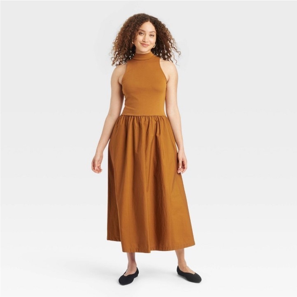 Women's Maxi A-Line Dress - A New Day™
Brown new